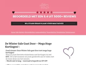 🔥 Winter Sale: Shop nu met mega kortingen – OP=OP!