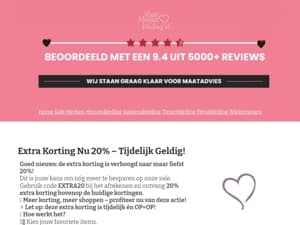 🔥 Nu nóg meer korting: 20% extra bovenop de sale!