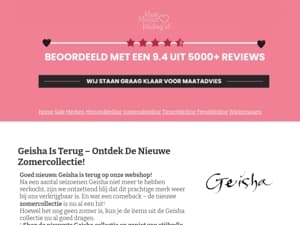 🎉 Geisha is terug – ontdek de zomercollectie nu!