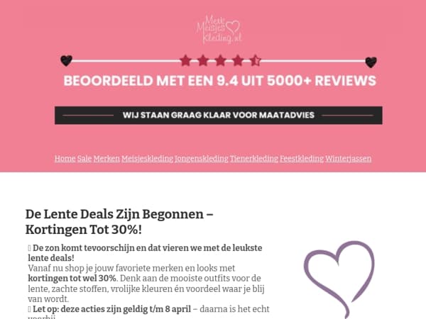 🌸 De Lente Deals zijn gestart – kortingen tot 30%!
