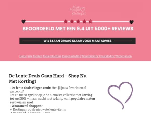 🚨 Lente deals vliegen eruit – shop nu met korting!
