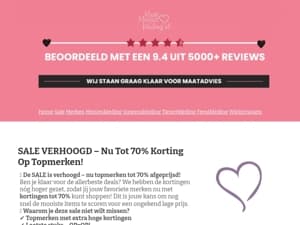 🔥 Sale verhoogd! Nu tot 70% korting op topmerken!