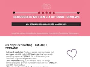 🔥 Shop nu: Tot 60% korting + EXTRA10 voor nog meer voordeel!