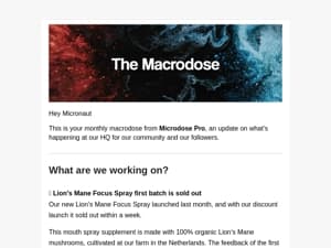 🧬  The Macrodose February