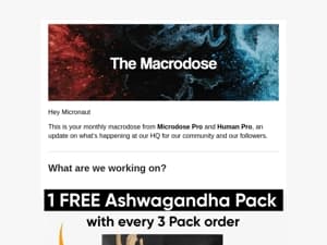 🧬  The Macrodose March