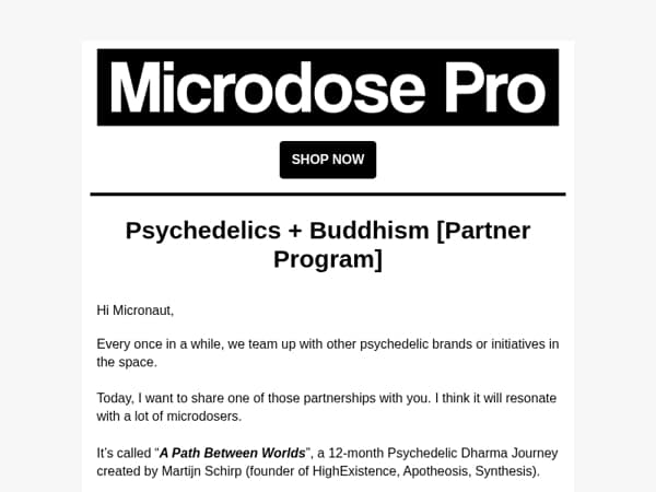 Psychedelics + Buddhism [Partner Program]