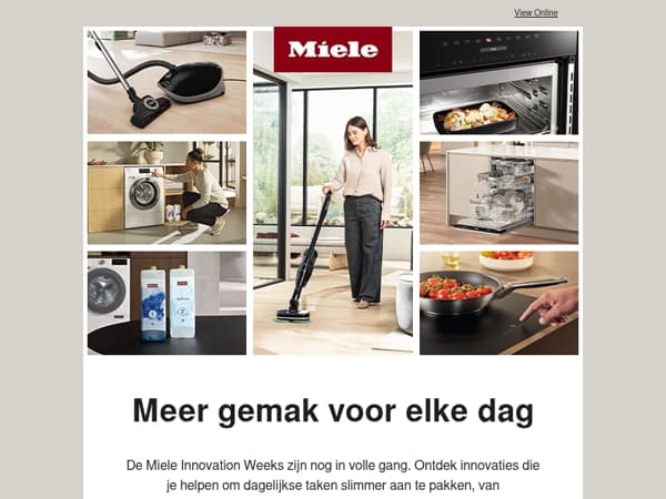 Maak het jezelf makkelijk met slimme Miele innovaties