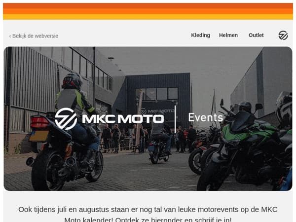 Ontdek de zomer events bij MKC Moto