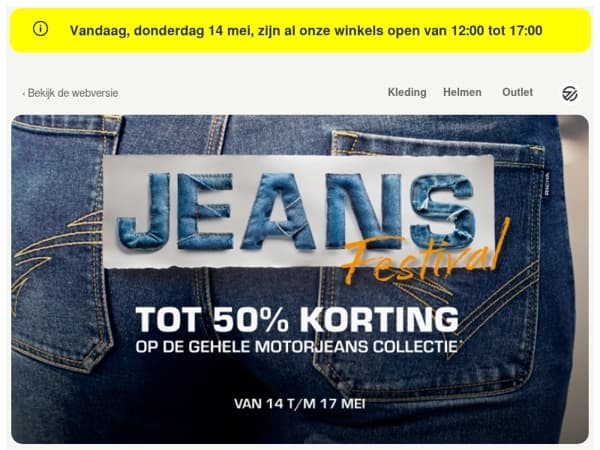Jeans Festival gestart: tot 50% korting