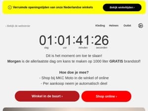 Laatste kans om gratis brandstof te winnen!