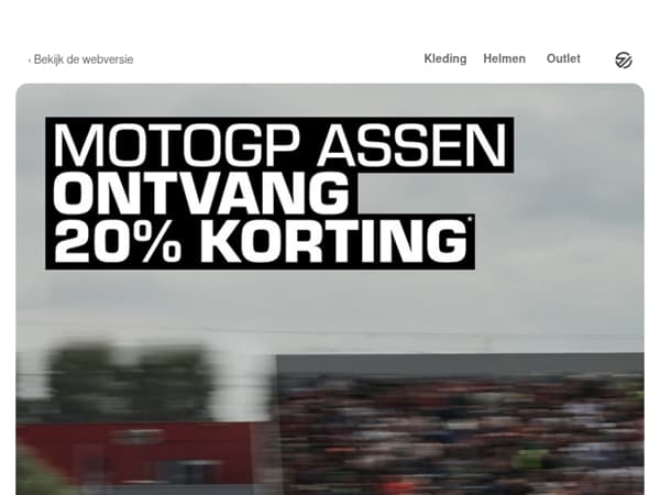 🏁 Ga jij naar de TT in Assen? Mis deze 20% korting niet!