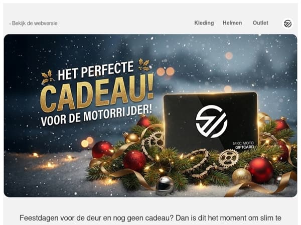 Dé cadeauklassieker, maar dan slimmer: de MKC Moto giftcard 🎁