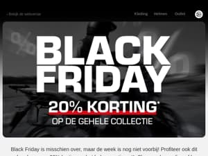 Black Friday gaat DOOR! ➡️