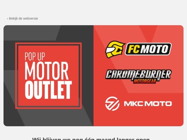 Goed nieuws: de pop-up outlet in Uithoorn wordt verlengd!