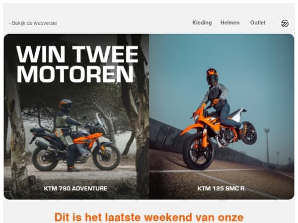 Laatste weekend. Heb jij al je kans gewaagd?