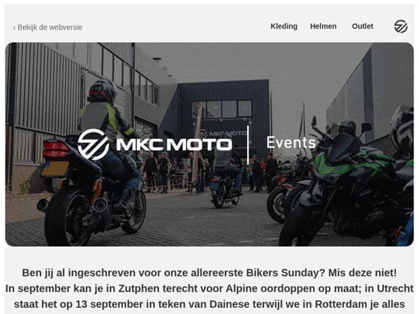 Al plannen op zondag 7 september?