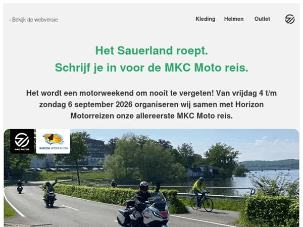 Mis de MKC Moto reis naar Sauerland niet!