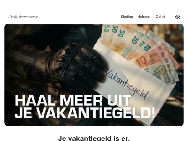 Je vakantiegeld is meer waard bij MKC Moto!