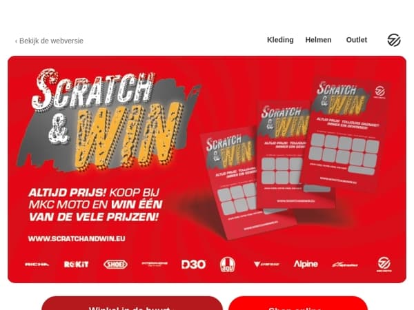 Kras & Win - Altijd prijs bij MKC Moto!