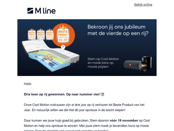 Stem op Cool Motion | Beste Product van het Jaar