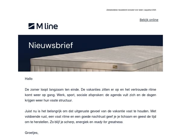MEMBERCLUB | Hallo  de wekker gaat weer. Ben jij er klaar voor?