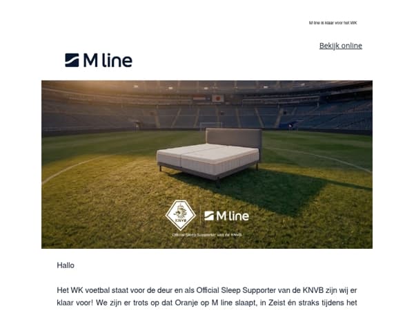 M line is klaar voor het WK