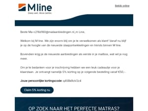 Welkom bij M line club!