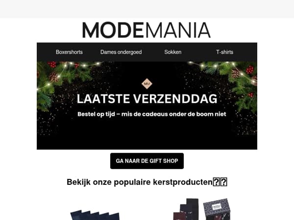 🎄 Bestel nu voor Kerst! Laatste kans!