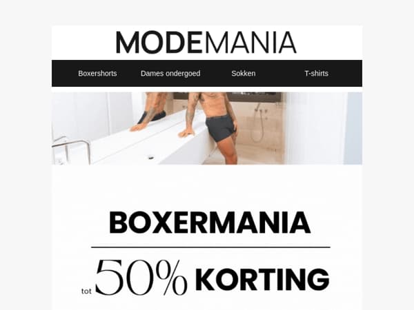 Psst, Boxermania eindigt!⏳ Tot wel 50% korting!