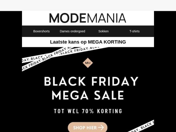 Laatste uren Black Friday⏰Profiteer nog van 70% korting