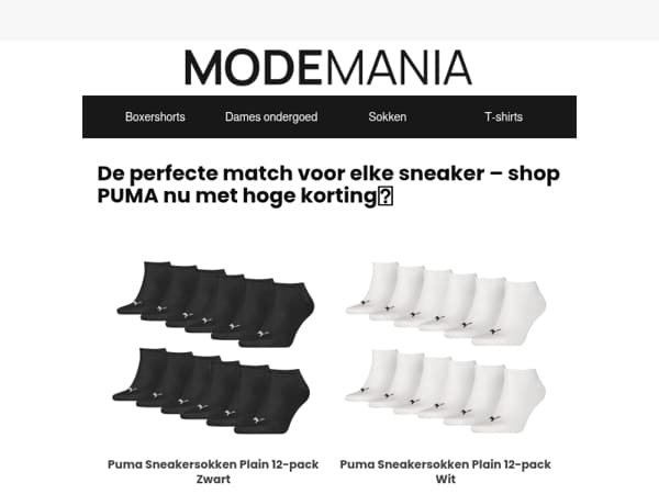 Deze populaire Puma Sokken met hoge korting! 📢