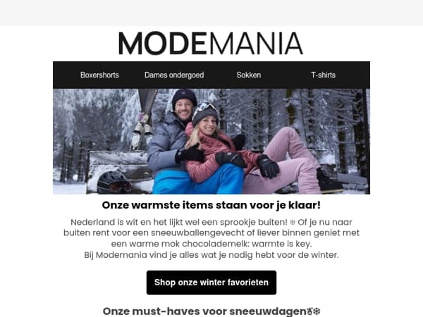 Onze warmste items staan voor je klaar! ❄️☃️