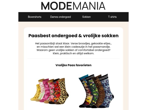 🐣 Paasbest ondergoed & vrolijke sokken