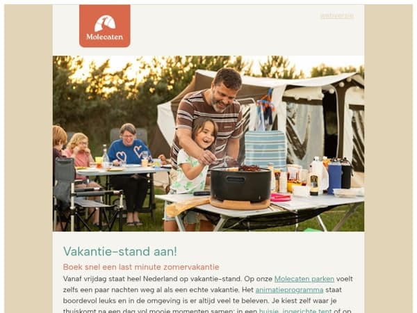 Last minute weg! • Welkom bij Molecaten