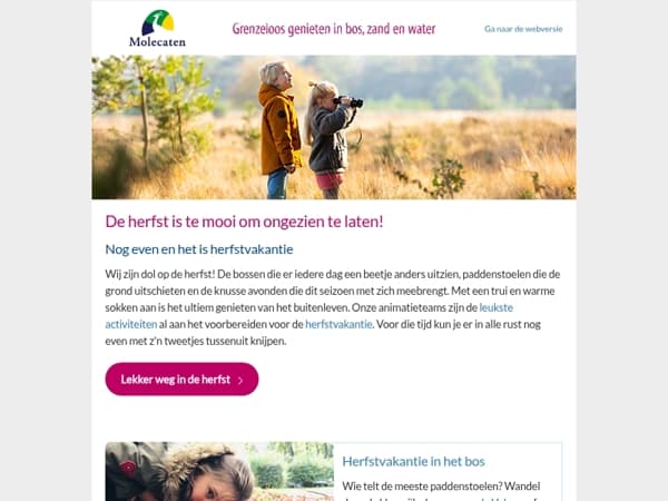 De herfst is begonnen! • Welkom bij Molecaten