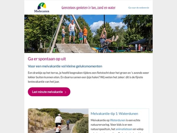 Meivakantie-tips • Welkom bij Molecaten
