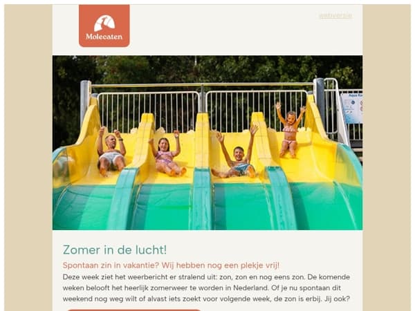 Geniet van de zomer • Welkom bij Molecaten