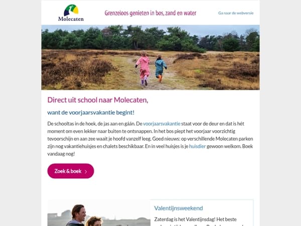 Direct uit school naar Molecaten • Welkom in de voorjaarsvakantie