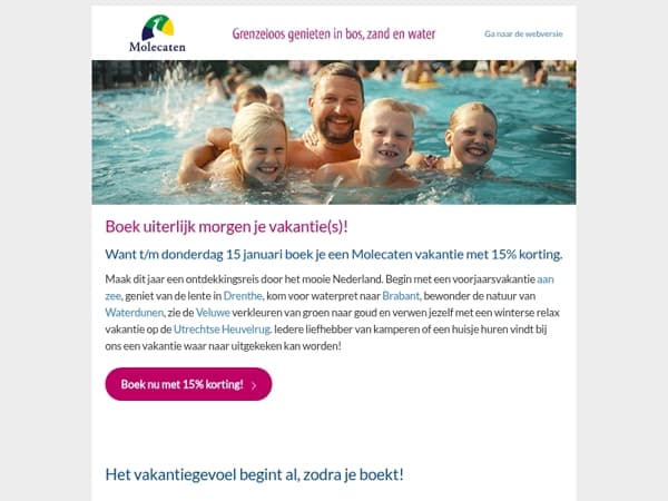 Laatste kans • 15% korting t/m 15 januari!