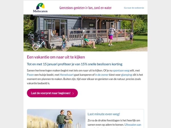 Nog 11 dagen 15% korting • Ook op last minutes!