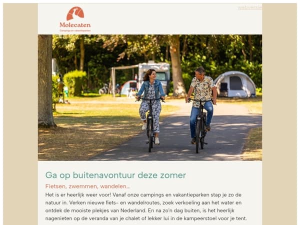Ga op buitenavontuur deze zomer • Welkom bij Molecaten