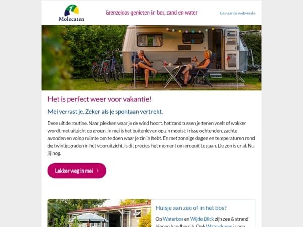 Hier is nog een huisje vrij! • Welkom bij Molecaten