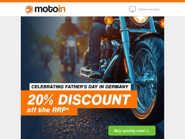 🎁 20% Off: Father's Day in Germany