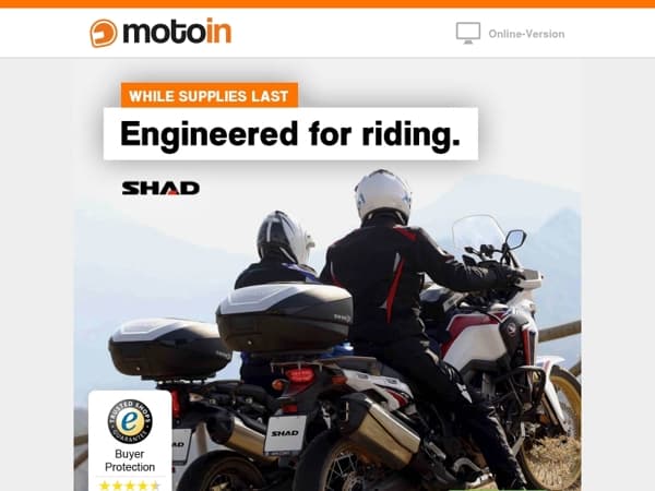 🏍️ SHAD new arrivals: Luggage for every trip! 