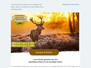 Enkel vandaag nog: Dubbele vroegboekkorting tot -30%☀