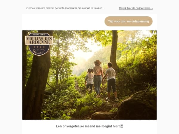 ⏳Laatste kans: verlengde weekends in mei bijna vol!