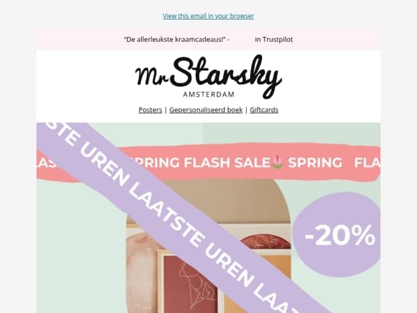 ⏰Nog maar 4 uur voor 20% korting…