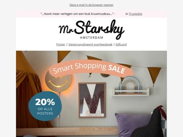 ⚡ Het is zover: 20% Smart Shopping SALE is gestart!