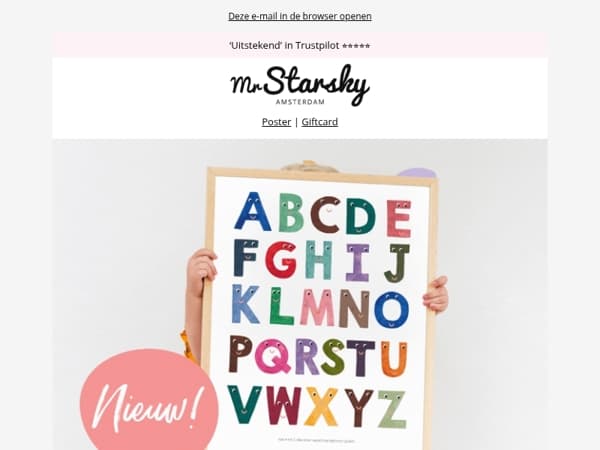 🎉 NIEUW: onze nieuwe Lettervriendjes ABC-poster
