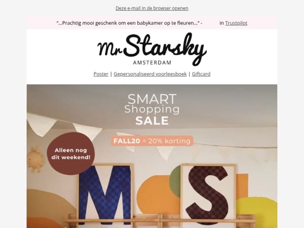 Nog 2 dagen 20% korting op álle posters 🌟